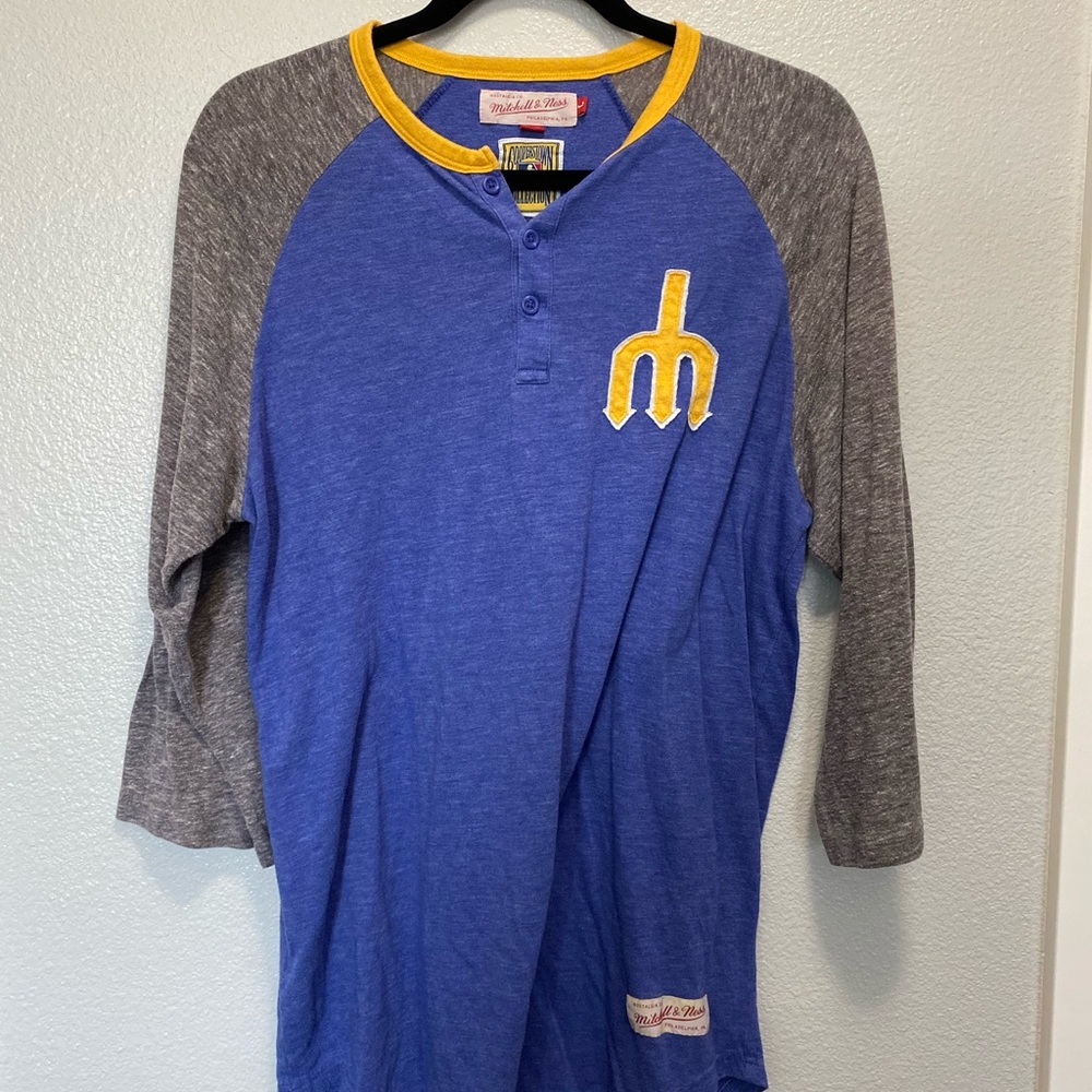Vintage Mitchell and ness Mariners ⚾️ T. Sz L